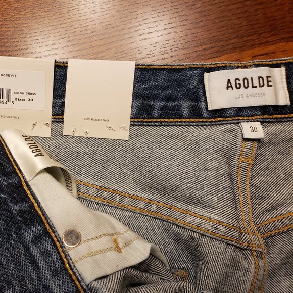 Agolde 90's Loose Fit Mid Rise, Showcase, 30 NWT - Picture 6 of 7